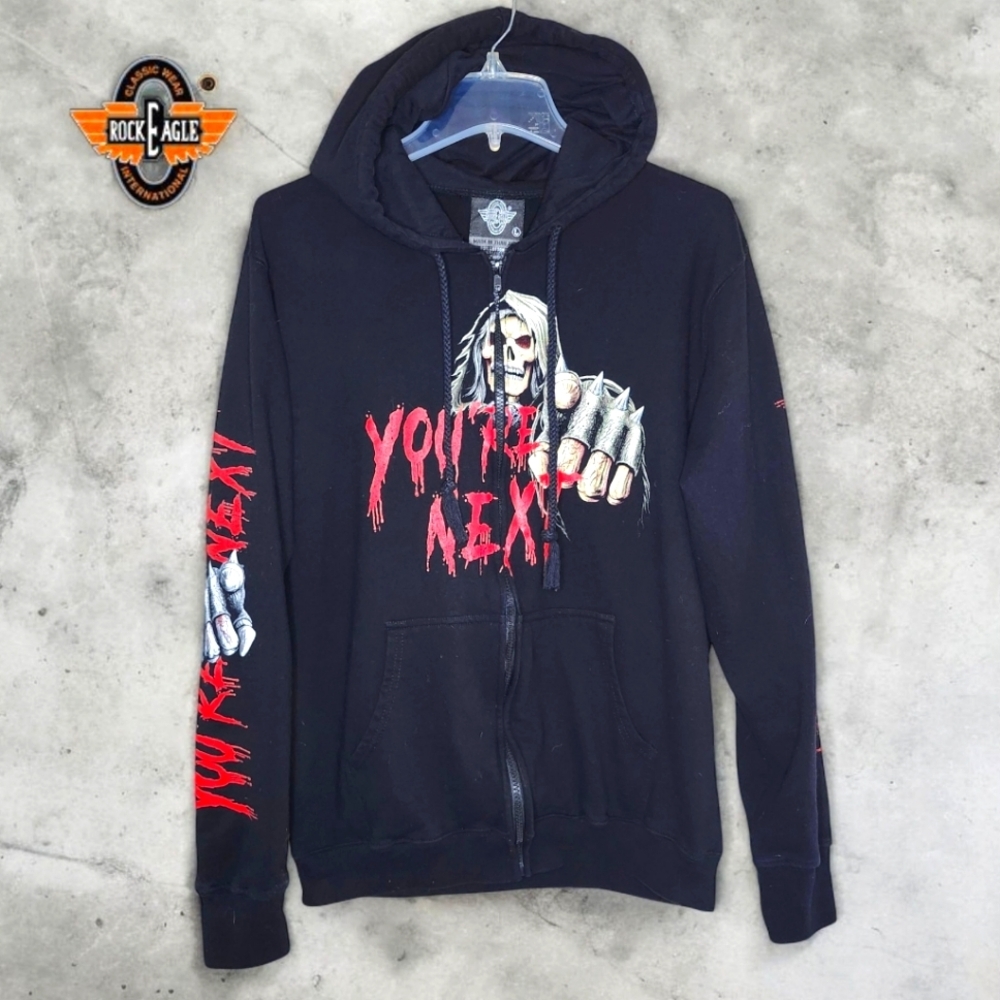 ROCK EAGLE You're Next Glow In Dark Hoodie - Large